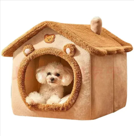 Foldable Dog House Kennel Bed