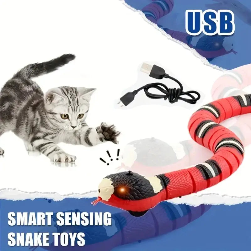 Smart Sensing Snake Cat Toy